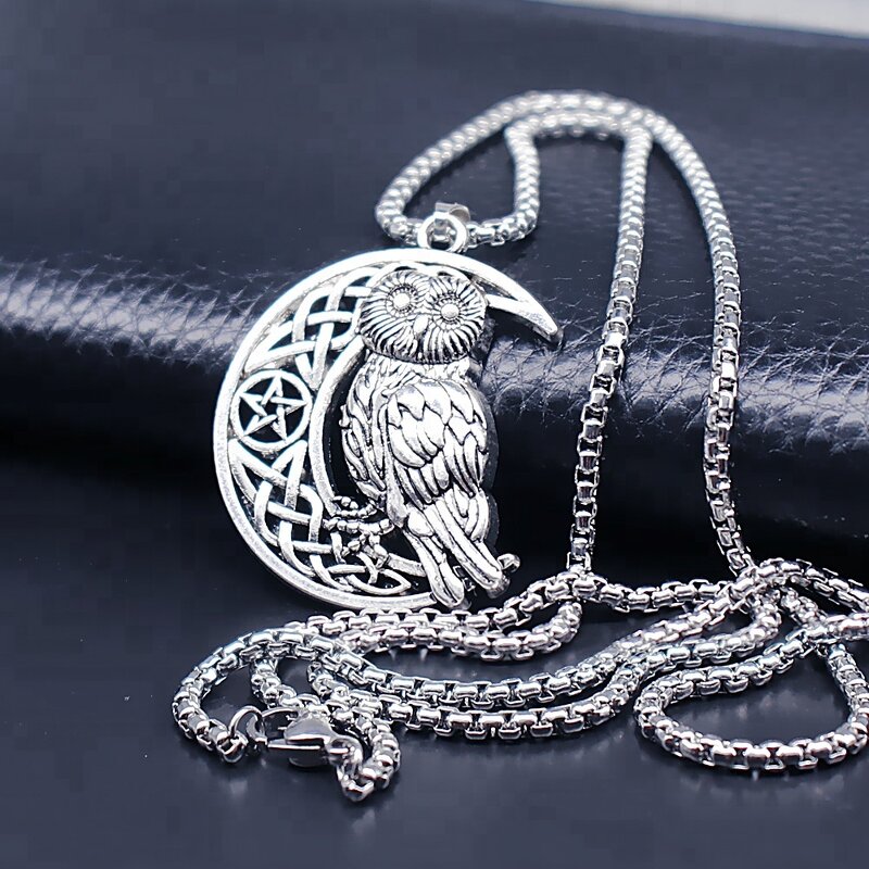 Owl Necklace Factory - OEM Fashion Vintage Antique Silver Wiccan