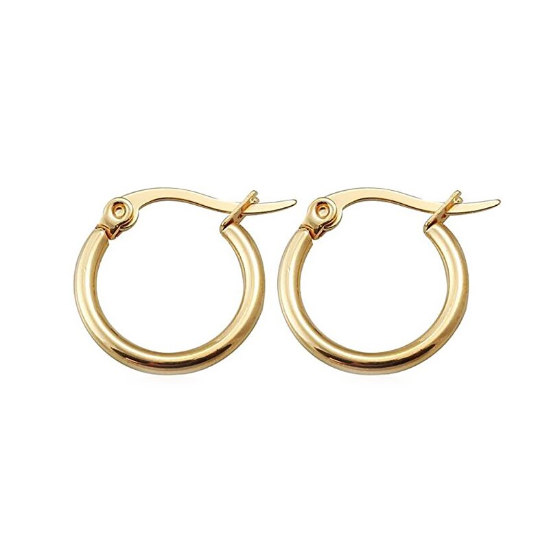 Hoop Earrings Factory - OEM Stainless Steel Endless Cube