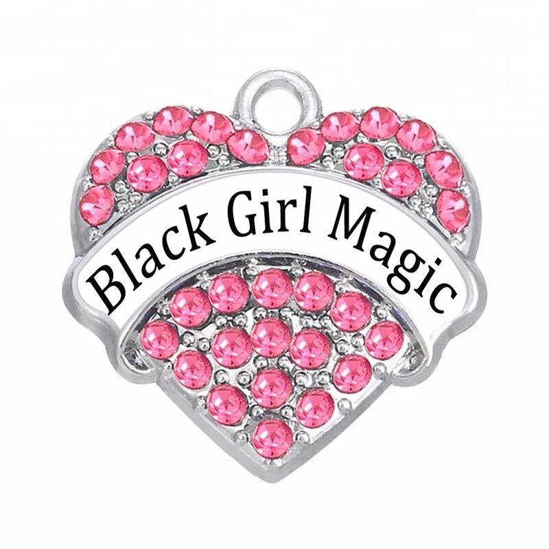 Message Pendant Manufacturer - OEM Custom Black Girl Magic Charm