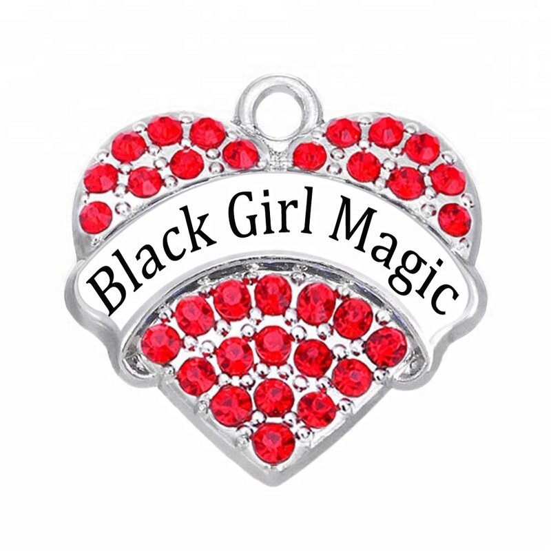 Message Pendant Manufacturer - OEM Custom Black Girl Magic Charm
