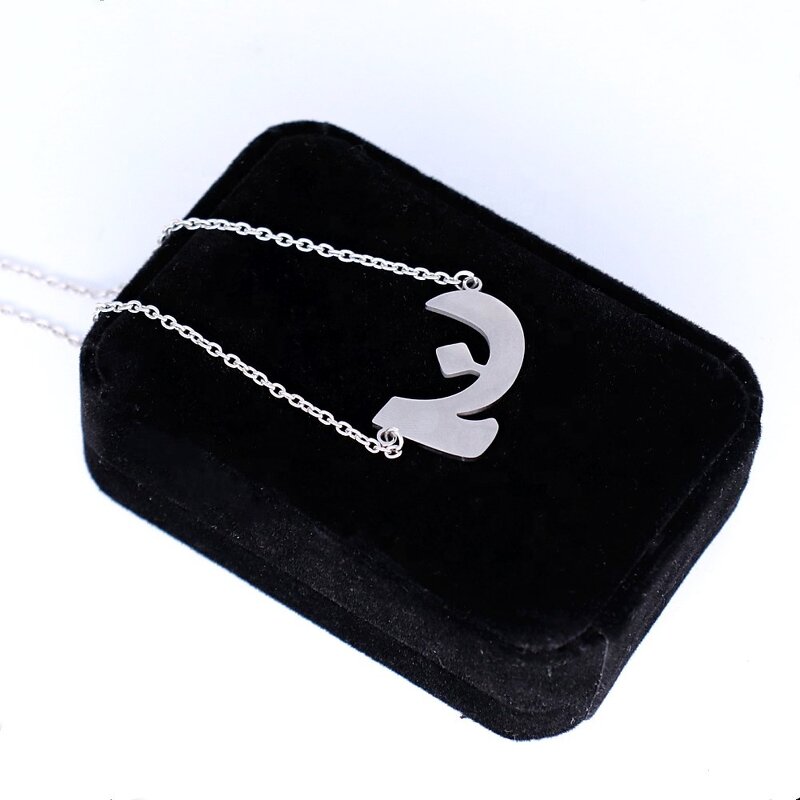 Arabic Necklace Factory - OEM Custom Alphabet Charm Pendant