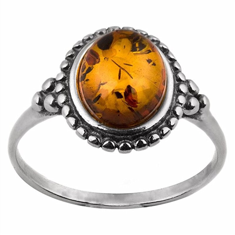 Amber Ring Factory - OEM Fancy Marquise Oval Large Center