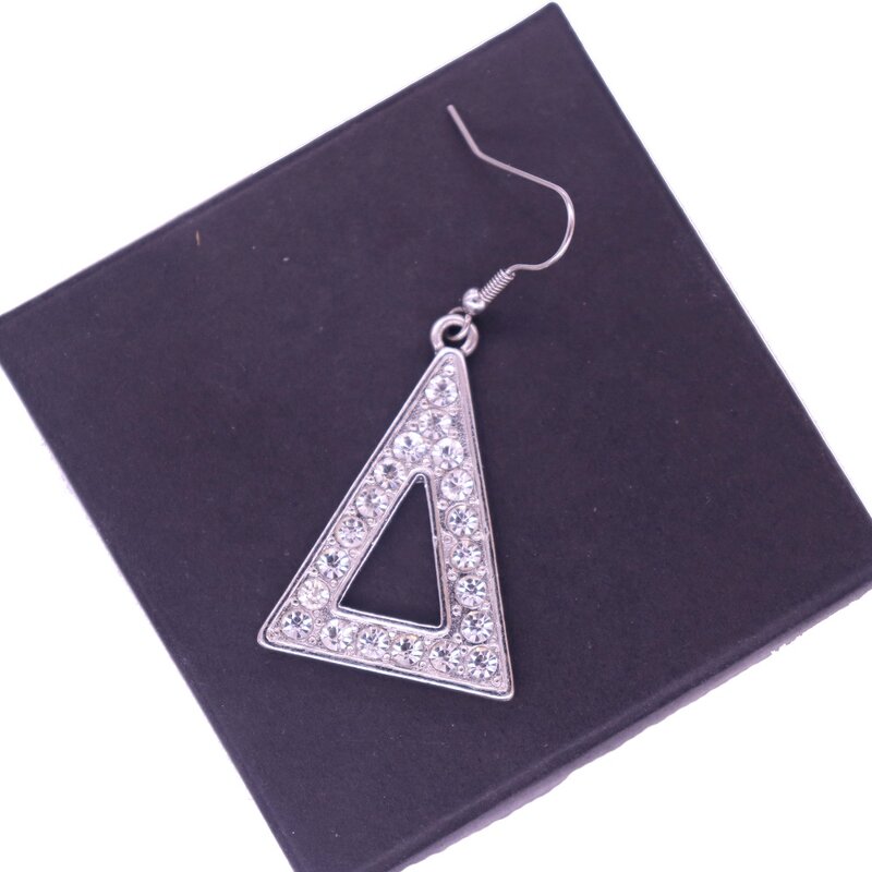 Greek Earrings Manufacturer - OEM Metal Crystal Delta DST