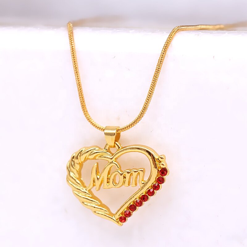 Mother's Day Necklace Factory - OEM Crystal Heart Pendant Gift