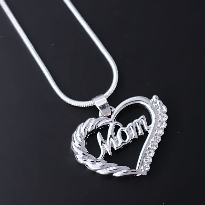 Mother's Day Necklace Factory - OEM Crystal Heart Pendant Gift