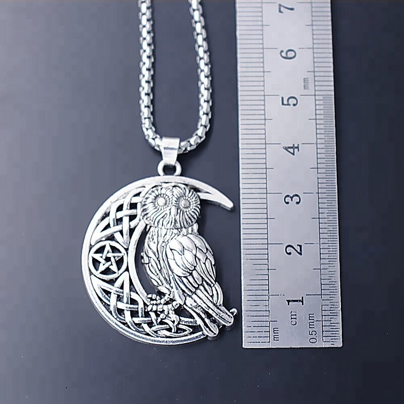 Owl Necklace Factory - OEM Fashion Vintage Antique Silver Wiccan