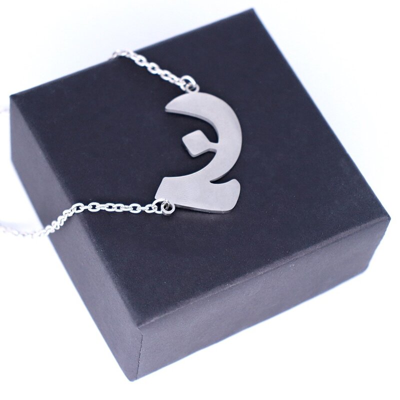 Arabic Necklace Factory - OEM Custom Alphabet Charm Pendant