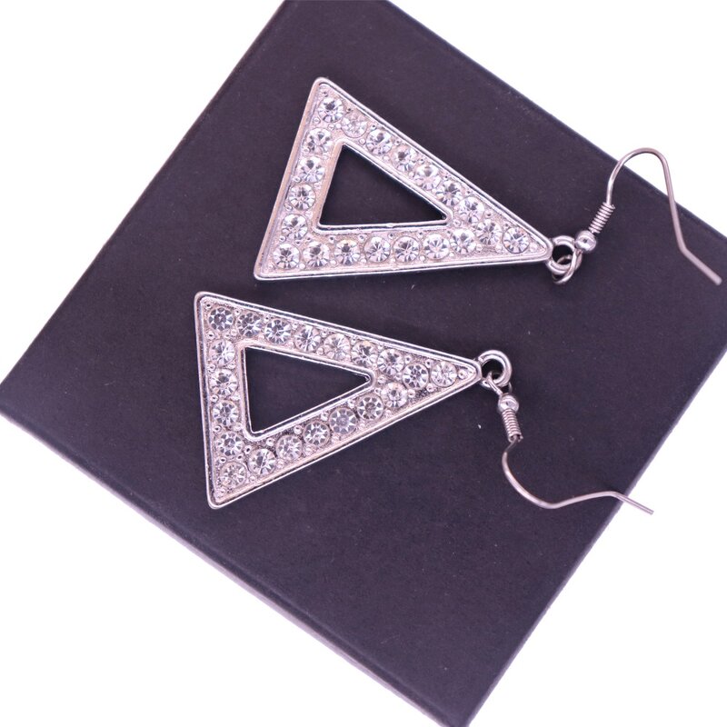 Greek Earrings Manufacturer - OEM Metal Crystal Delta DST