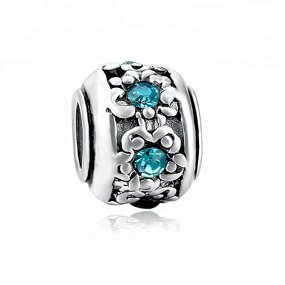 Bail Beads Manufacturer - OEM DIY Metal Inlay Crystal Spacer