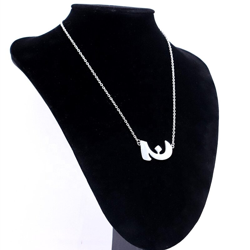 Arabic Necklace Factory - OEM Custom Alphabet Charm Pendant