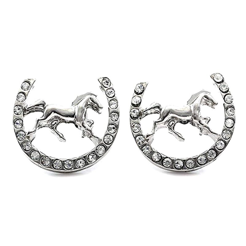Animal Earrings Factory - OEM Sparking Rhinestone Horse Unicorn