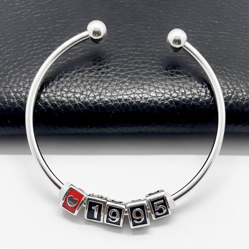 Adjustable Bangle Factory - OEM Personal Custom Number Beads
