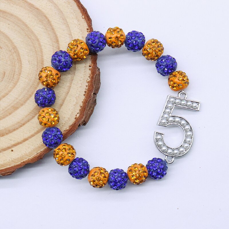 Sorority Bracelet Factory - OEM Gold Blue Sigma Gamma Rho Beads