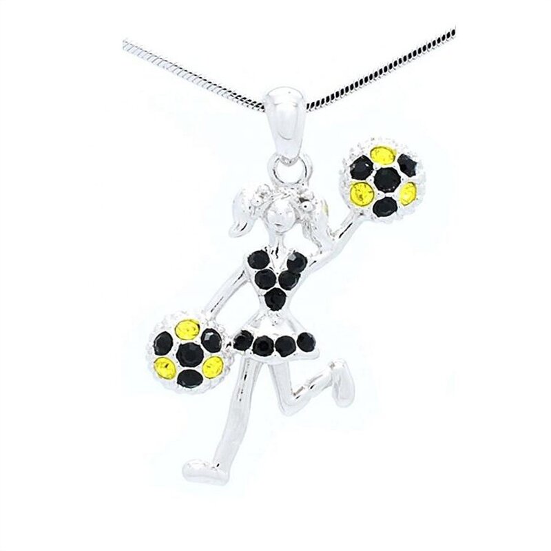 Cheerleader Necklace Factory - OEM Personalized Sparkling Rhinestone