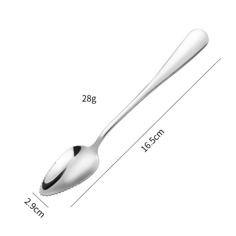 Double-Ended Fruit Scoop Manufacturer - OEM 304 Stainless Steel Mirror Polish Scraper