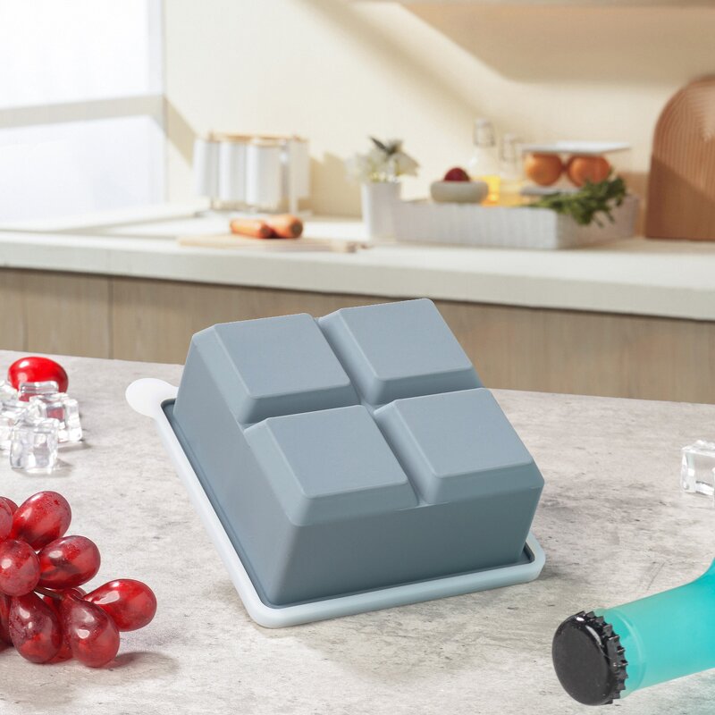 Silicone Ice Cube Tray Manufacturer - OEM Flexible Food Grade with Lid Easy Release