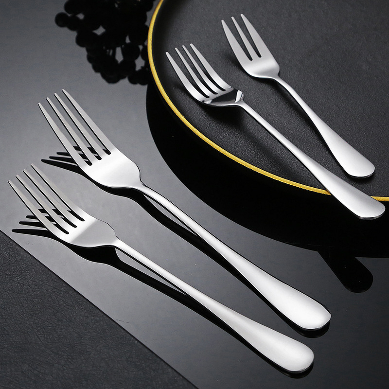 Disposable Fruit Fork Supplier - OEM Stainless Steel Thick Handle for Salad