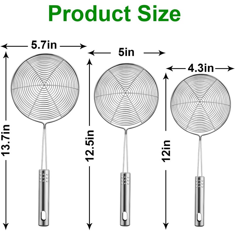Spider Strainer Spoon Factory - OEM Popular Stainless Steel for Pasta Noodles