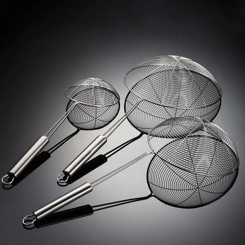Spider Strainer Skimmer Supplier - OEM Stainless Steel Fine Mesh Frying Tool
