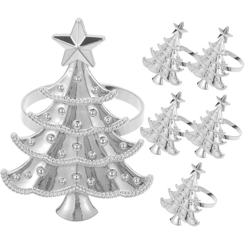 Napkin Rings Supplier - OEM Wholesale Gold Silver American Style Christmas Tree