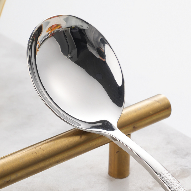 Diamond Pattern Flatware Set Manufacturer - OEM Luxury Hammered 304 Stainless Steel