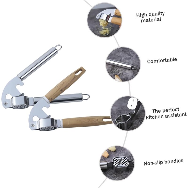 Garlic Press Supplier - OEM Kitchen Stainless Steel Ginger Crusher Tool