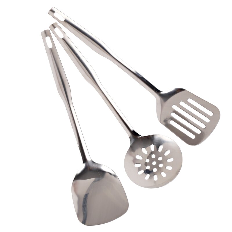 Stainless Steel Kitchen Utensils Factory - OEM New Arrivals 2025 AES Ladle Set