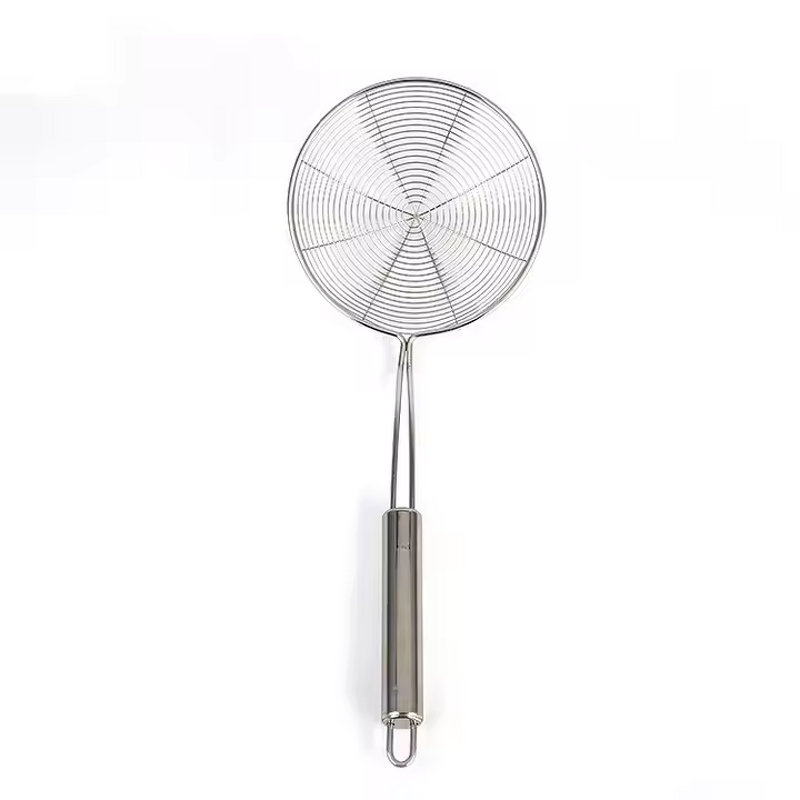 Wire Skimmer Spoon Factory - OEM Bulk Buy 201 Stainless Steel Spider Strainer