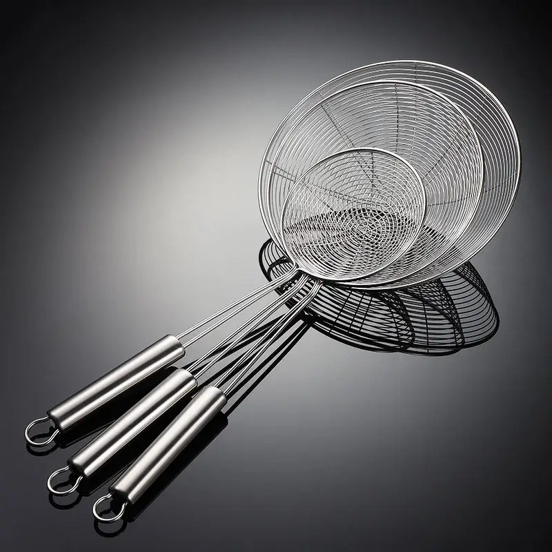 Spider Strainer Skimmer Supplier - OEM Stainless Steel Fine Mesh Frying Tool