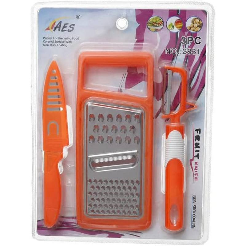 Kitchen Tools Set Supplier - OEM 3-Piece Stainless Steel Manual Peeler Grater