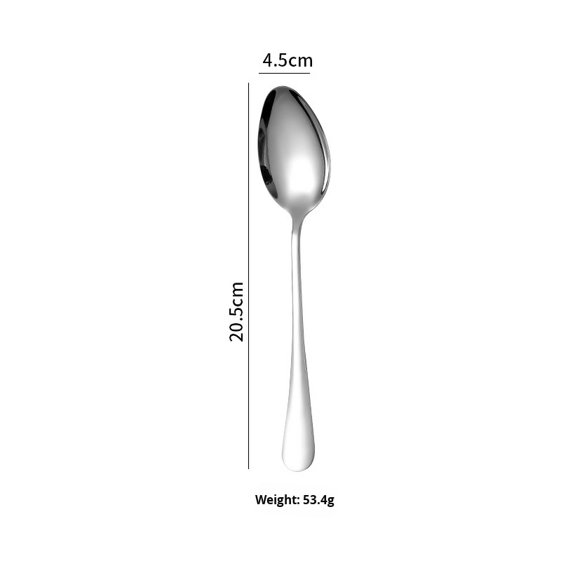 Stainless Steel Spoon Factory - OEM Wholesale Thickened Mirror Polish Tableware