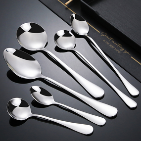 Stainless Steel Spoon Factory - OEM Wholesale Thickened Mirror Polish Tableware