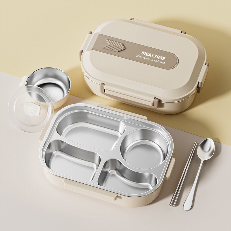 Stainless Steel Bento Box Manufacturer - OEM Versatile Portable with Cute Compartment