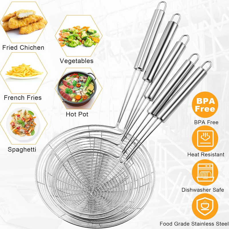 Kitchen Utensils Set Manufacturer - OEM Medium Large Size Spatula Strainer Colander