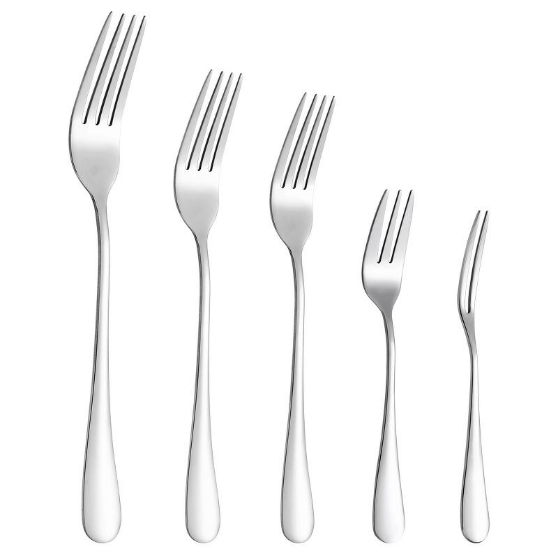 Disposable Fruit Fork Supplier - OEM Stainless Steel Thick Handle for Salad