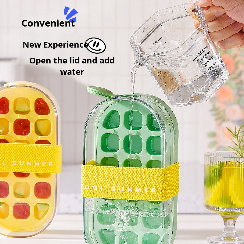 Ice Cube Bottle Factory - OEM Portable Eco-Friendly 2-in-1 with Straw Summer