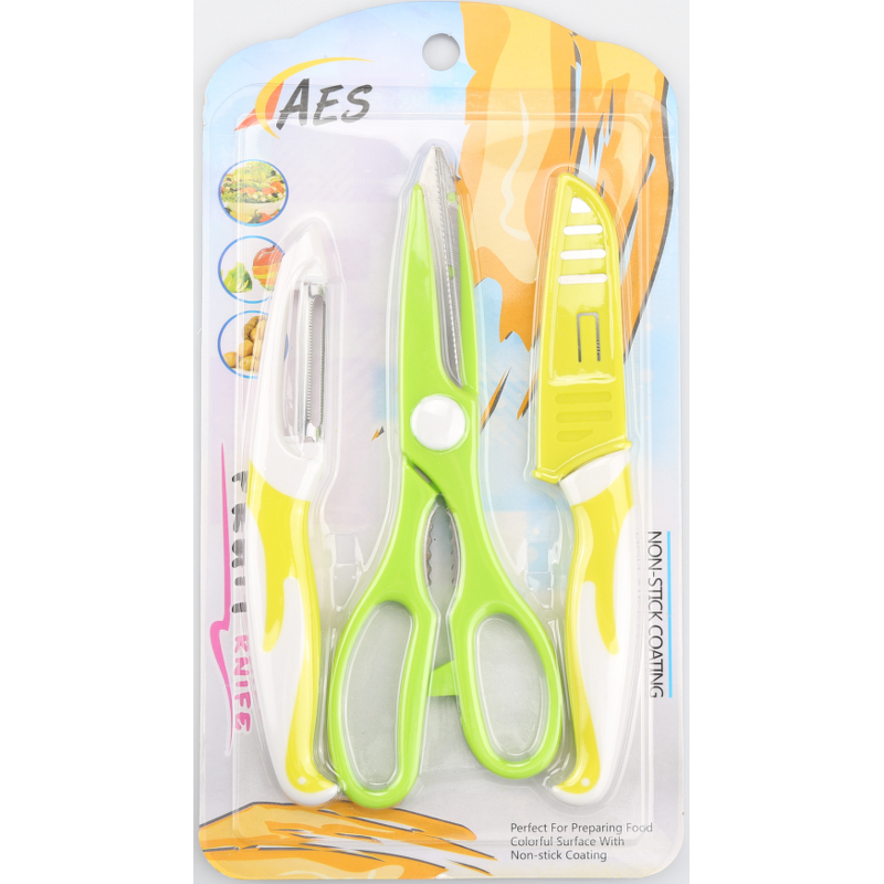 Kitchen Knife Set Factory - OEM Professional 3-Piece Stainless Steel Gadgets