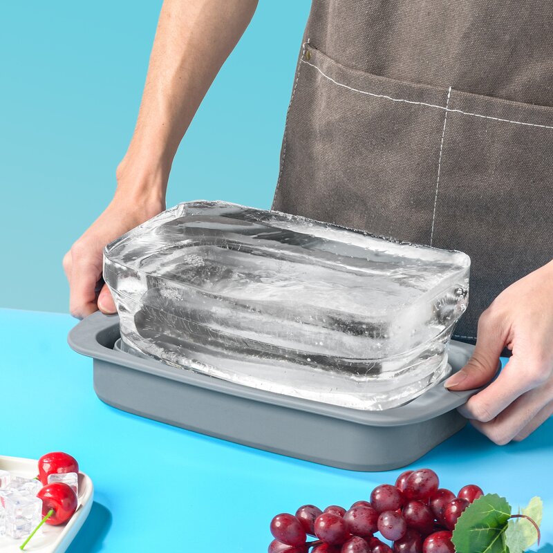 Flexible Ice Cube Tray Factory - OEM Large Capacity Foldable Dishwasher Safe