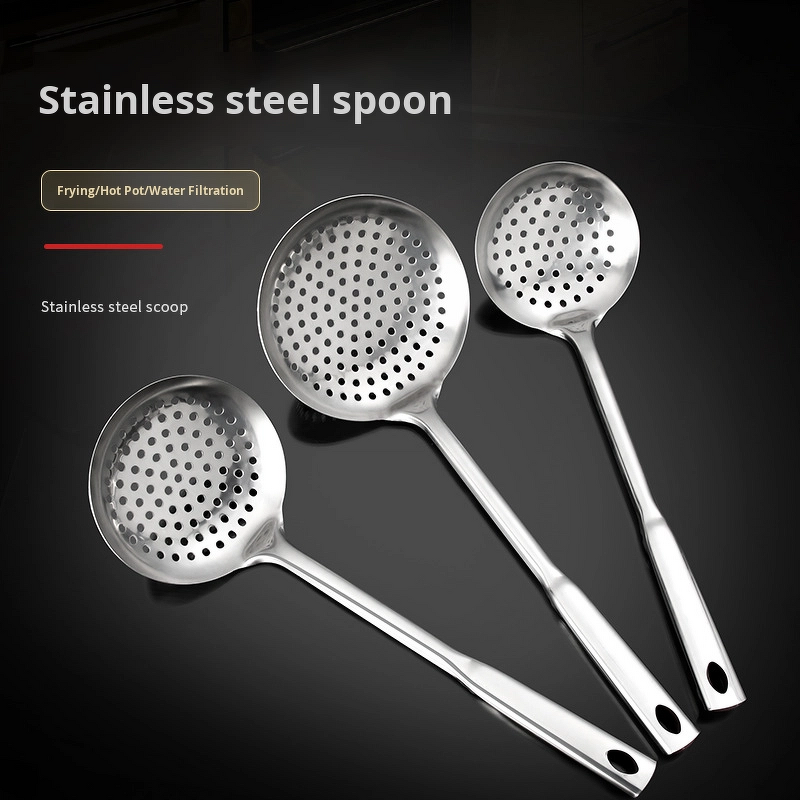 Skimmer Spoon Manufacturer - OEM Food Grade Stainless Steel for Hotpot Noodles