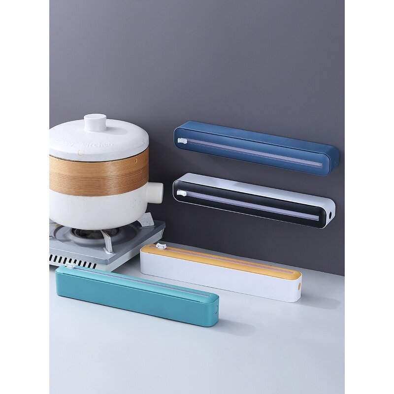 Plastic Wrap Dispenser Factory - OEM 2 in 1 Foil Cling Film Cutter Refillable