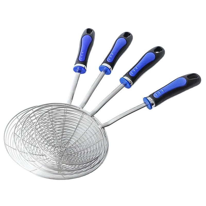 Kitchen Gadgets Supplier - OEM Hot Selling Two-Color Handle Metal Skimmer