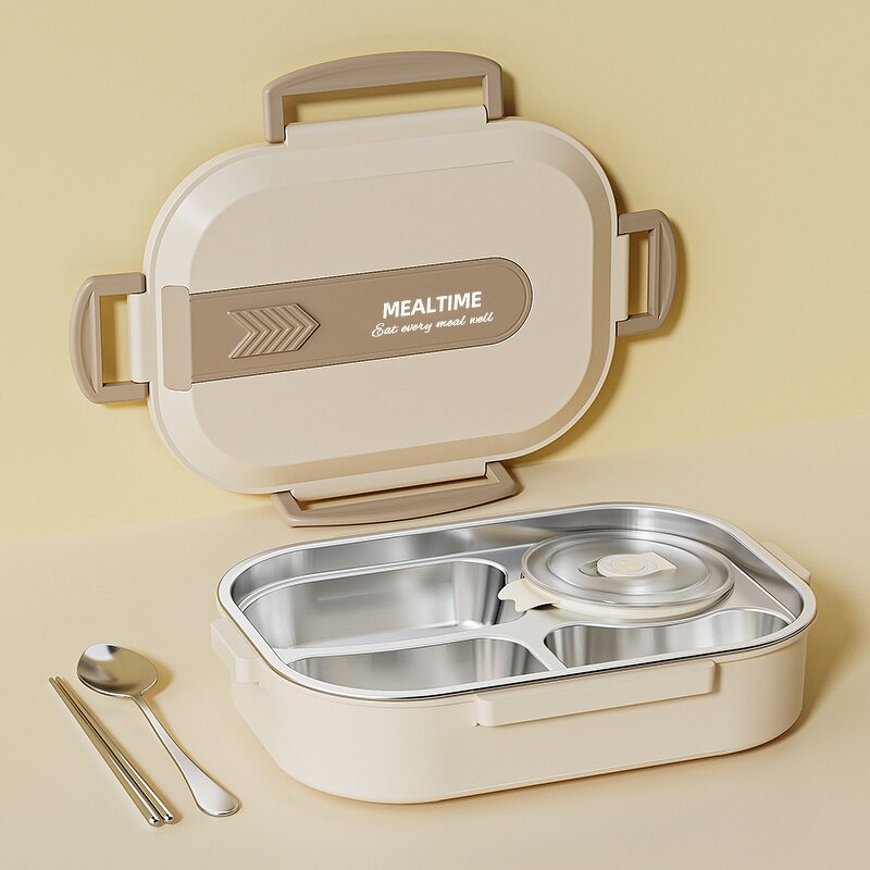 Stainless Steel Bento Box Manufacturer - OEM Versatile Portable with Cute Compartment