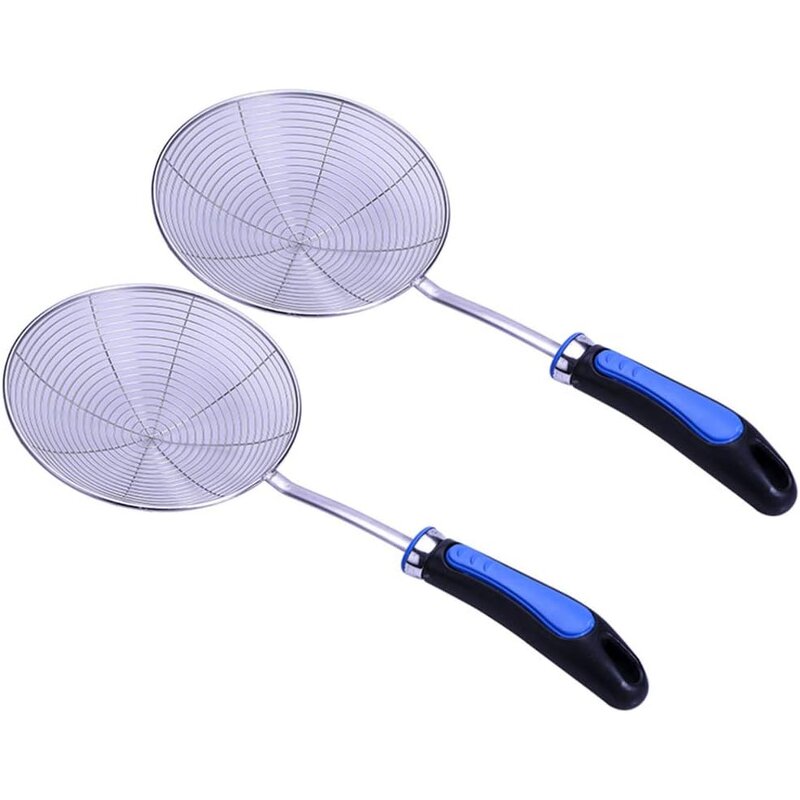 Kitchen Gadgets Supplier - OEM Hot Selling Two-Color Handle Metal Skimmer