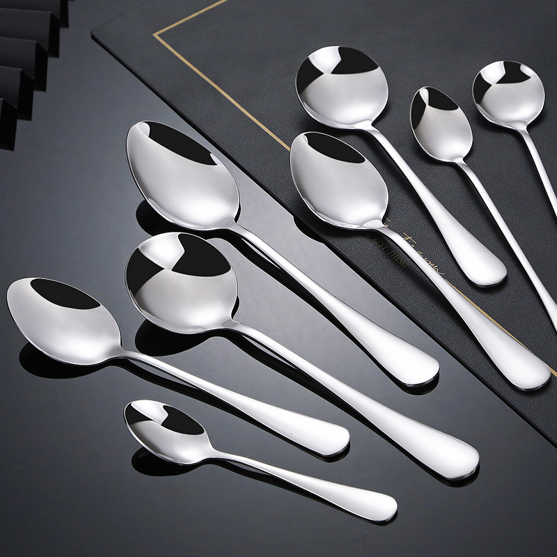 Stainless Steel Spoon Factory - OEM Wholesale Thickened Mirror Polish Tableware