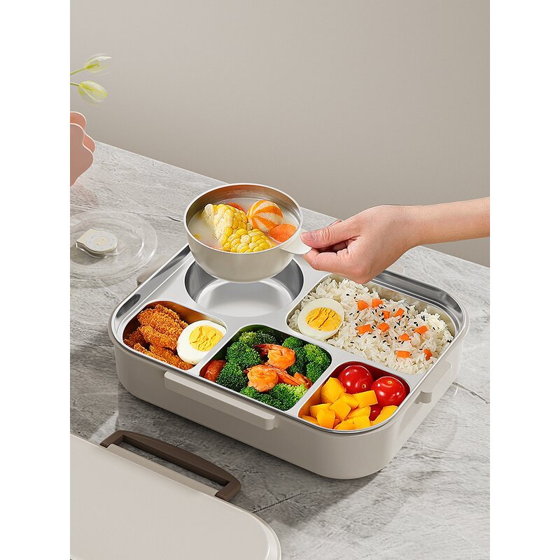 Kids Meal Tray Factory - OEM Cartoon Divider Plate 304 Stainless Steel Round