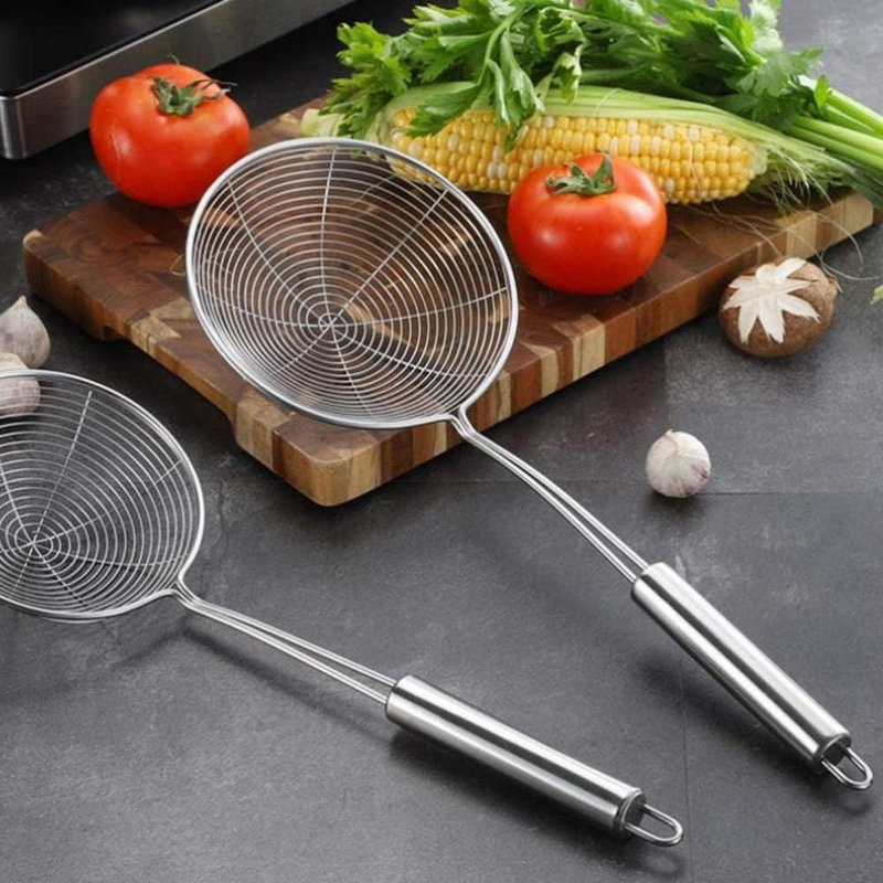 Spider Strainer Ladle Manufacturer - OEM Stainless Steel for Oil Filter Removal