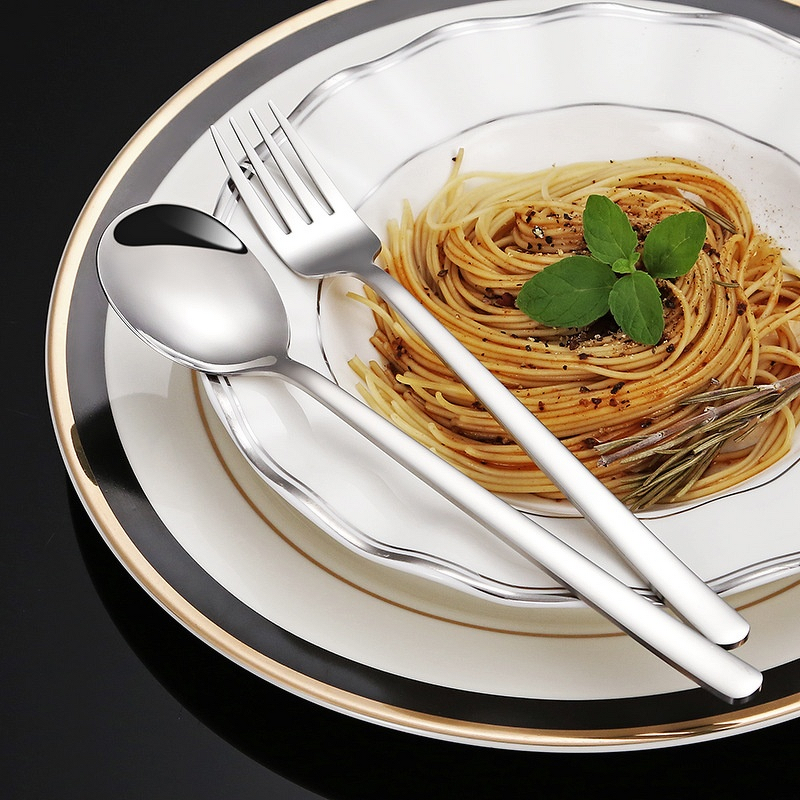 Stainless Steel Spoon Supplier - OEM 304 Long Handle Mirror Polish Korean Style