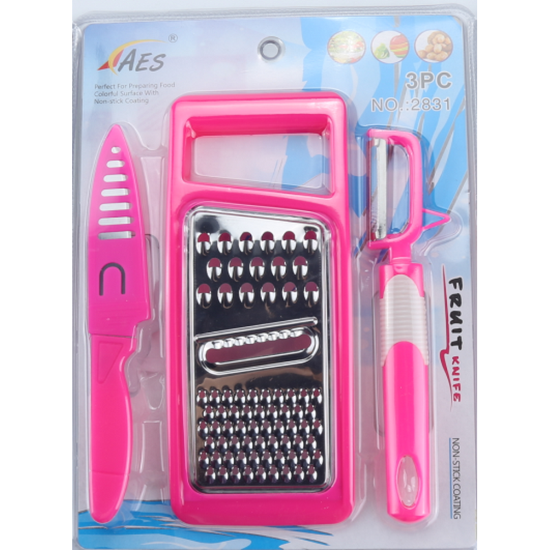 Kitchen Tools Set Supplier - OEM 3-Piece Stainless Steel Manual Peeler Grater