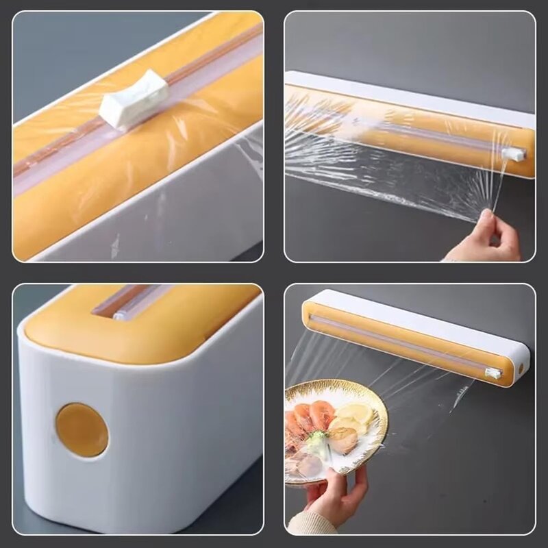 Plastic Wrap Dispenser Manufacturer - OEM Multifunctional Cling Film Cutter Utensil