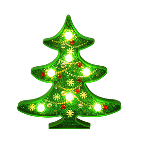 Diamond Painting Lamp Manufacturer - OEM 5D DIY Resin LED Light Snowman Tree